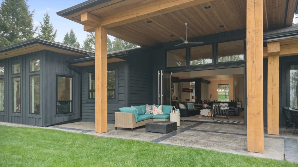 Large covered patio
