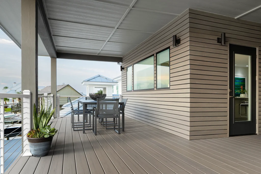 White Wood Deck