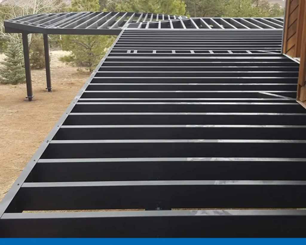 Black Wood Pergola